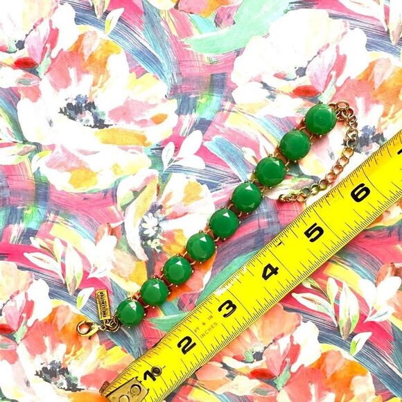 The Limited gold tone and green bracelet - Picture 5 of 8